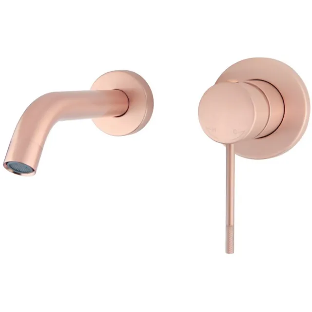 Best Design Lyon-Decorata inbouw-wandmengkraan 20 cm rosé mat goud Rose Goud
