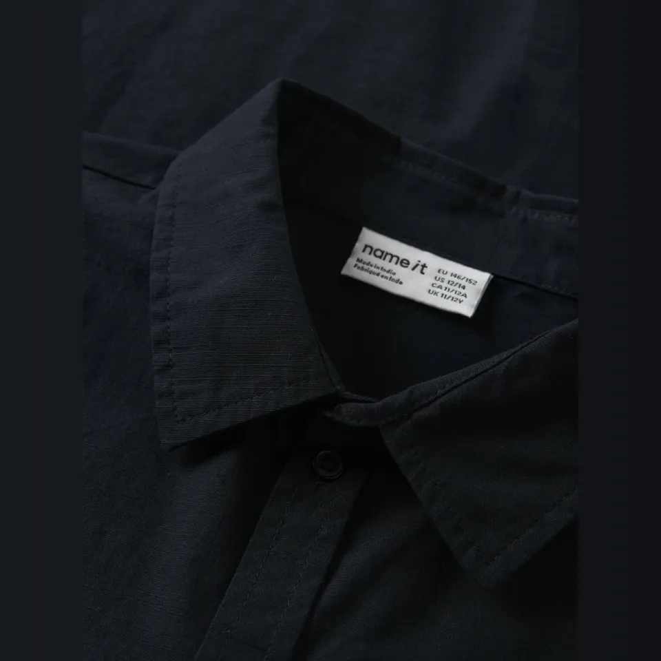NAME IT KIDS regular casual overhemd donkerblauw, foto 5
