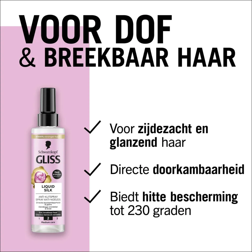 Gliss Liquid Silk anti-klit spray - voordeelverpakking 6x, foto 5