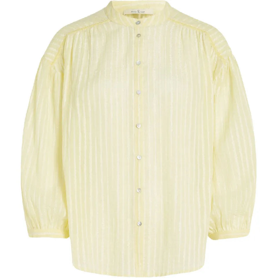 Circle Of Trust gestreepte blouse lichtgeel geel, foto 2