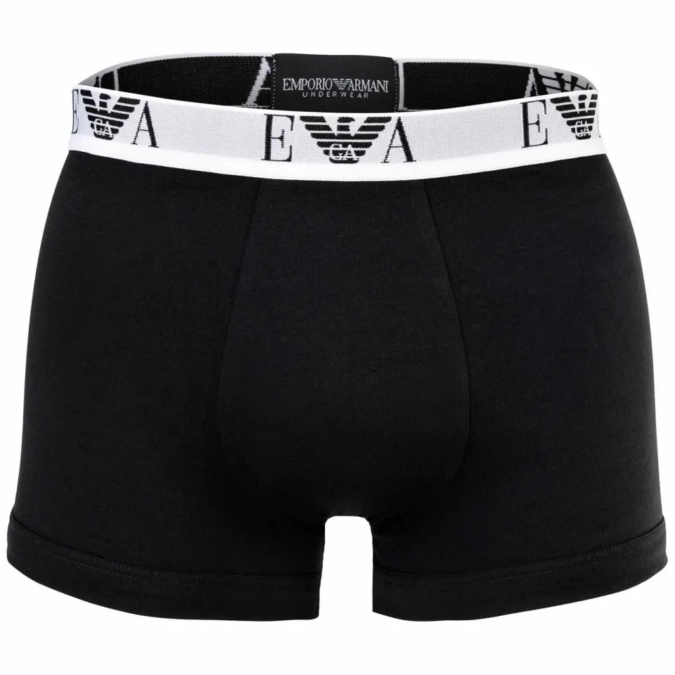 Emporio Armani Trunk Boxershorts Heren (3-pack) zwart, foto 2