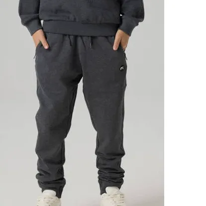 NAME IT KIDS regular joggingbroek donkergrijs melange, foto 4