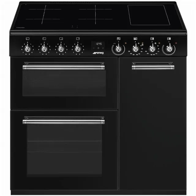 Smeg CX93IMBL inductiefornuis zwart