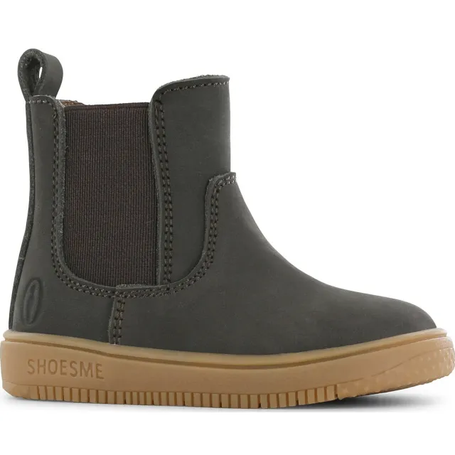 Shoesme suède enkelboots donkerbruin