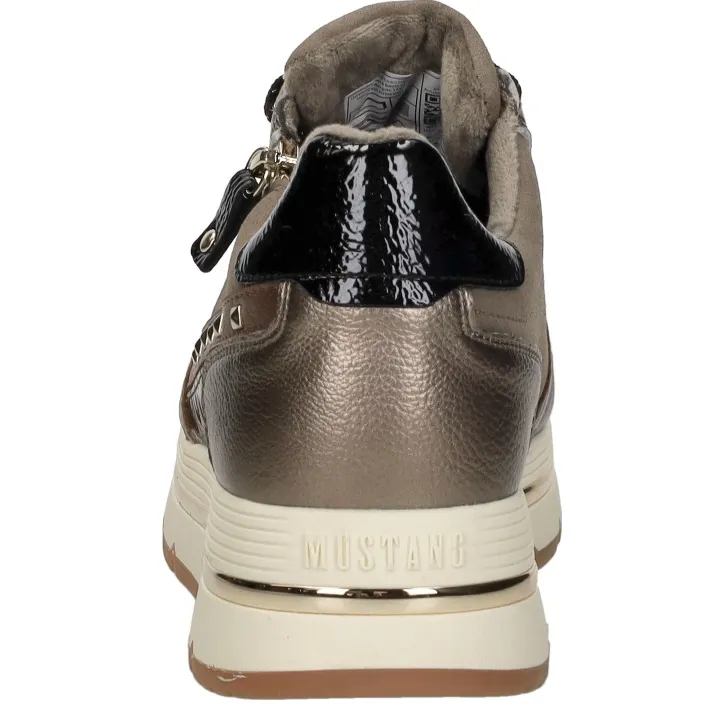 Mustang Noel lage sneakers taupe, foto 4