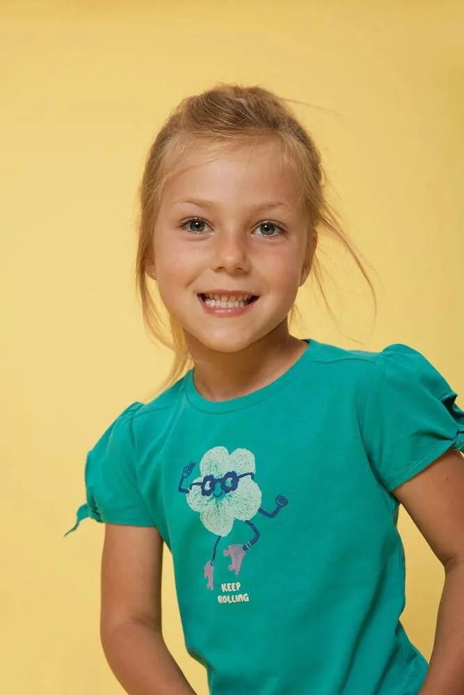 Jubel Rolling into Spring t-shirt groen, foto 5
