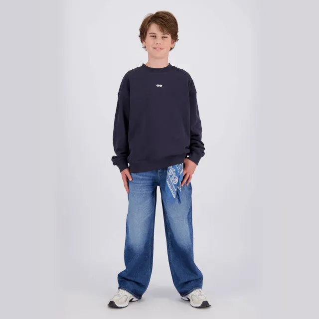 Raizzed sweater met backprint - zwart