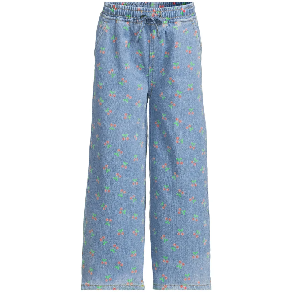 Orange Stars wide leg jeans met print - lichtblauw, foto 2