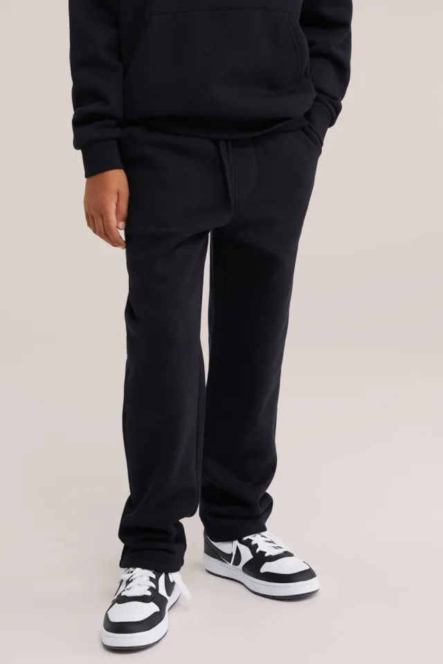 WE Fashion tapered joggingbroek zwart, foto 3