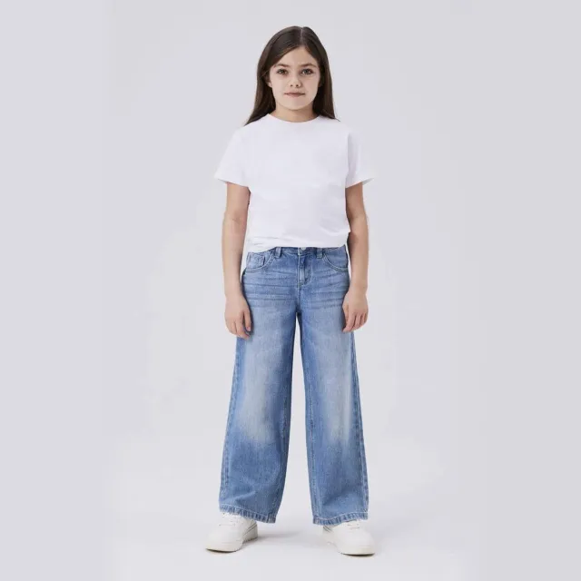 NAME IT NKFROSE wide jeans medium blue denim