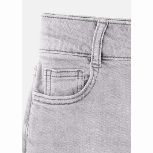 Mango Kids regular waist flared jeans met split - grijs, foto 3