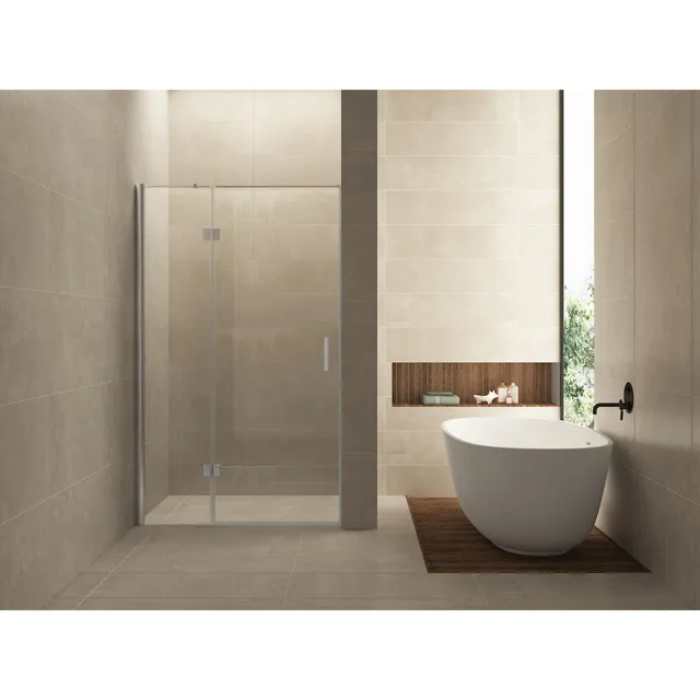 Wiesbaden Nis swingdeur Wiesbaden 100x200cm + vast paneel 8mm NANO coating