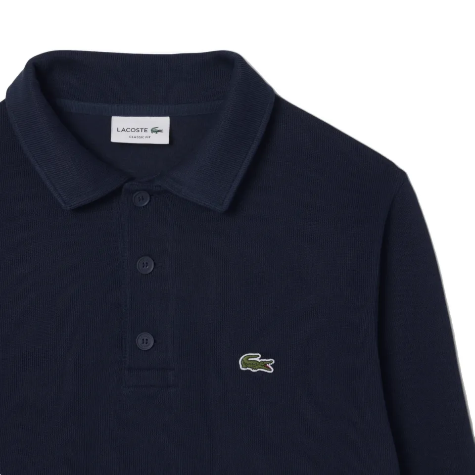 Lacoste sweater donkerblauw navy blue., foto 4