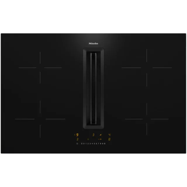 Miele KMDA7272-1 FL Inductie kookplaat met afzuiging Zwart