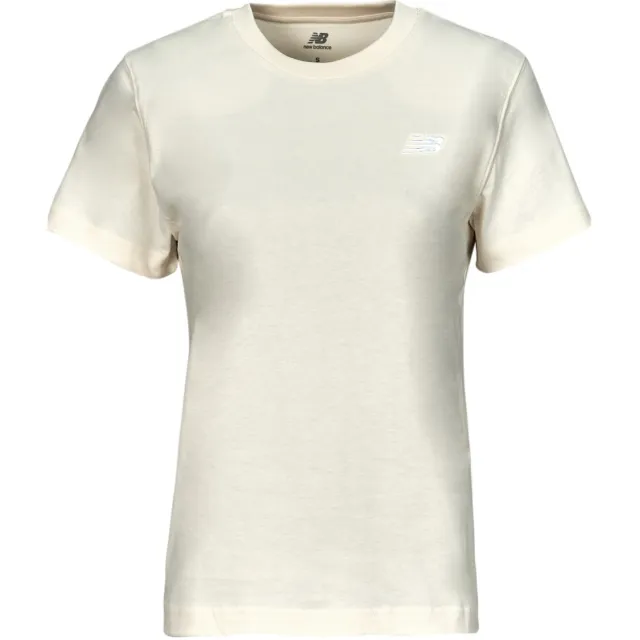New Balance Regular fit t-shirt van puur katoen Wit
