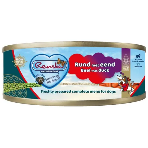 Renske Vers Gestoomd Complete Menu rund & eend natvoer hond