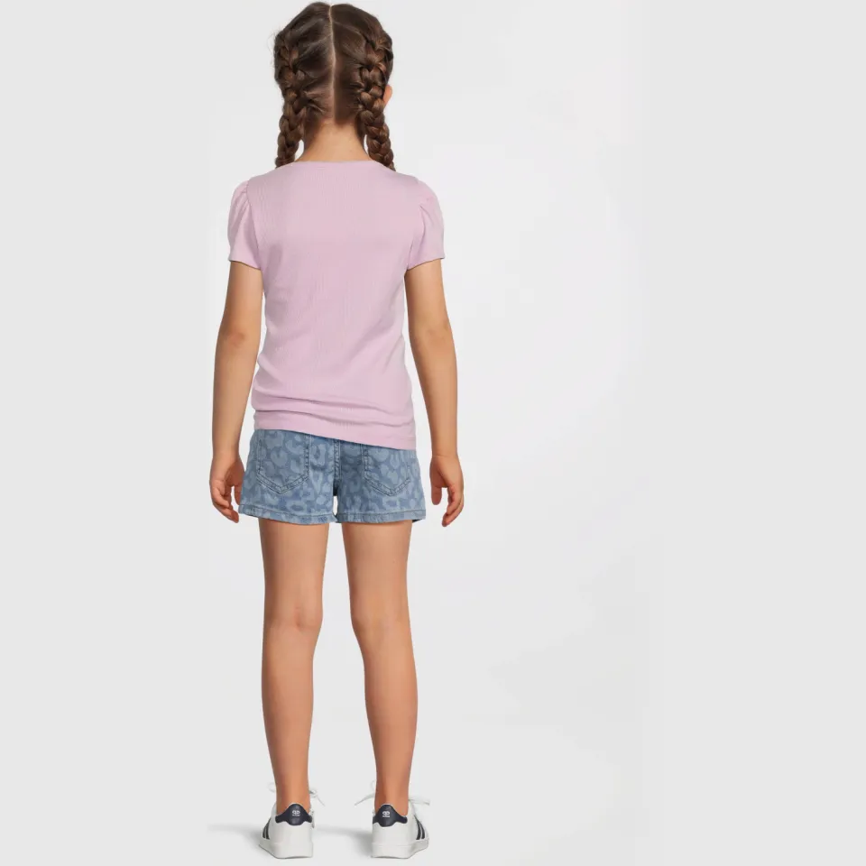 NAME IT t-shirt rib gebreid paars, foto 3