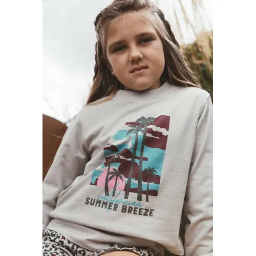 TYGO & vito sweater zand Beige Printopdruk-104