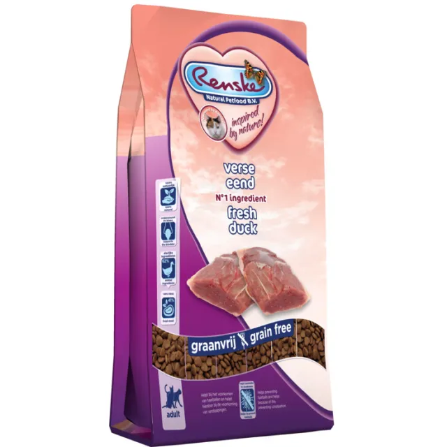 Renske Super Premium Adult kattenvoer eend 6 kg