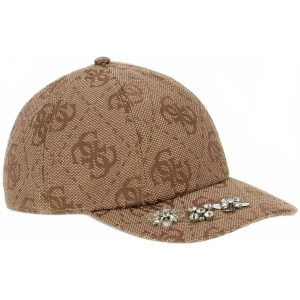 Guess Petten Audrey Logo Jacq Basebal Cap Beige - One size, foto 2