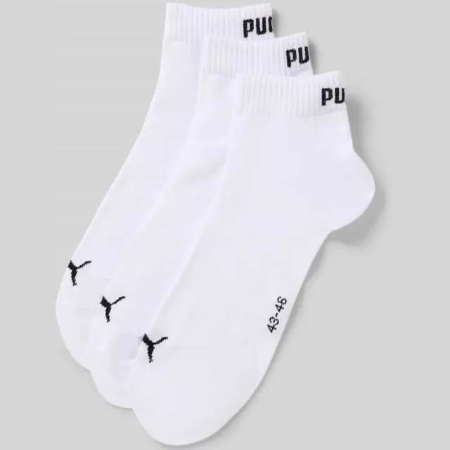 Puma Sneakersokken met logo in set van 3 wit, foto 2