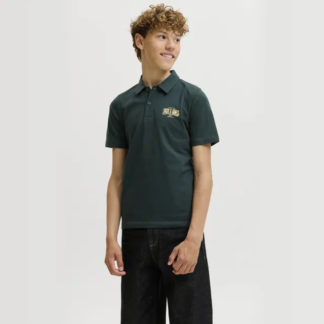 Jack & Jones JJAERO polo donkergroen