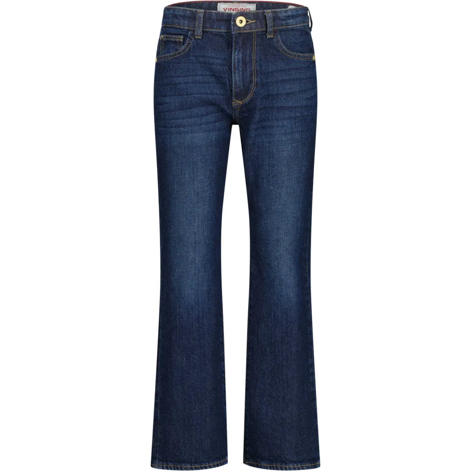 Vingino flared flared jeans dark blue denim, foto 2