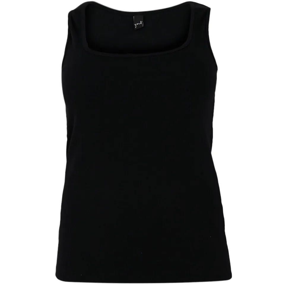 Yoek Tanktop LOUNGE | Zwart, foto 2