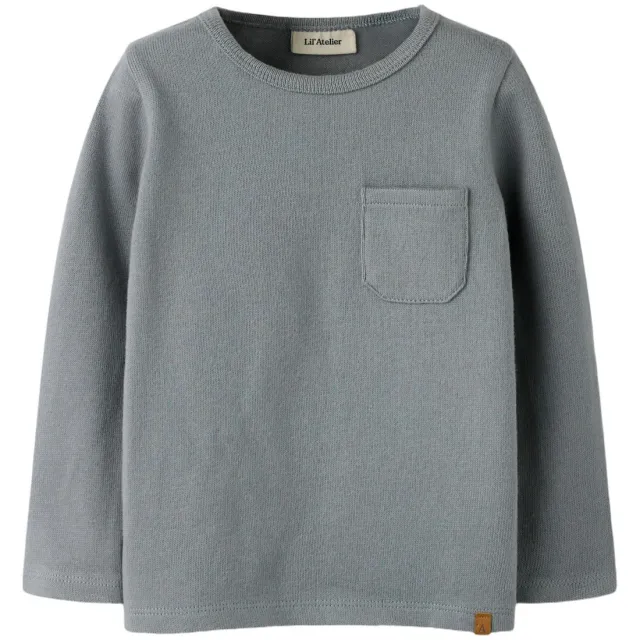 Lil' Atelier aansluitende longsleeve grijs