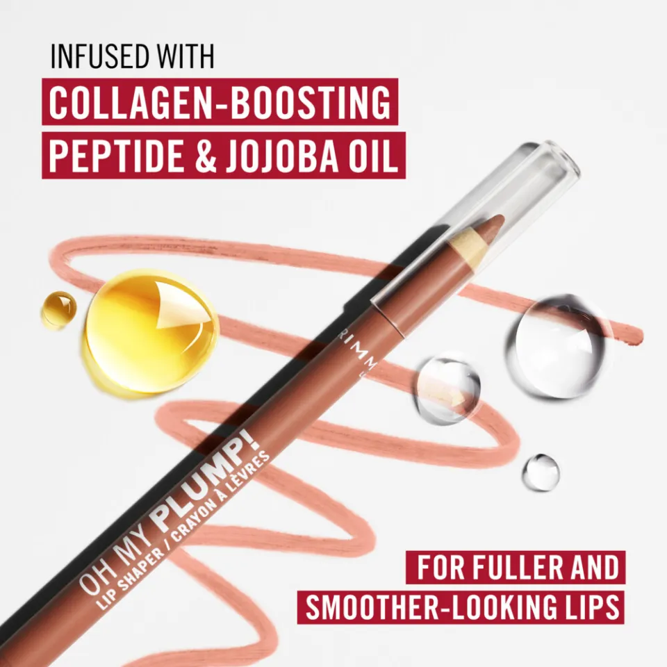 Rimmel London Oh My Plump! Lip Shaper lipliner 010 Iconic Beige, foto 7