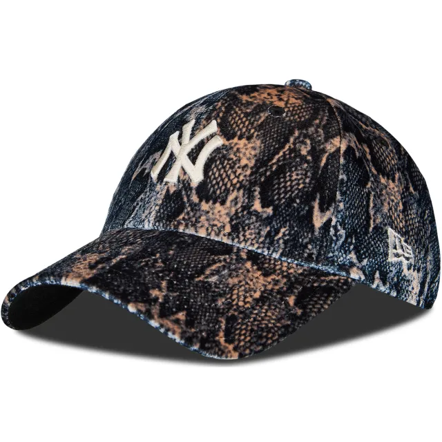 New-Era 9FORTY snake print New York Yankees pet zwart