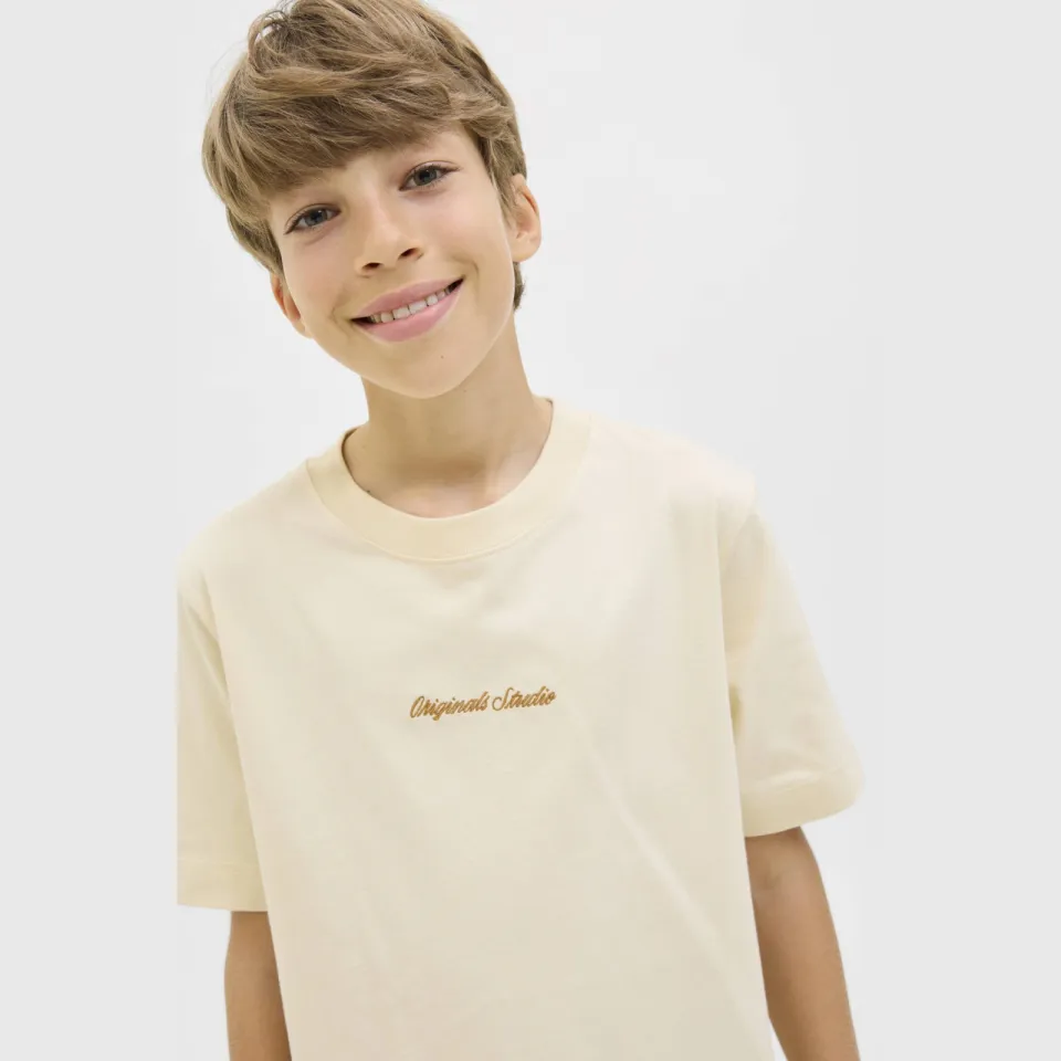 Jack & Jones Junior t-shirt beige, foto 4