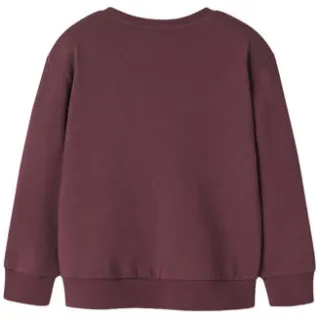 GUPPY MINI sweater met ruches - donkerrood Effen, foto 2