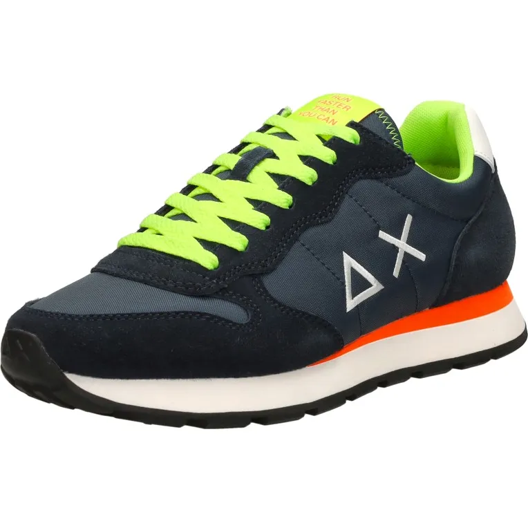 Sun68 Tom Fluo lage sneakers donkerblauw blauw, foto 3