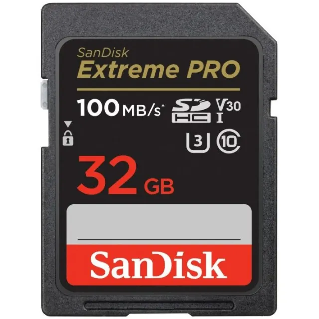 SanDisk Extreme PRO SDHC 32 GB geheugenkaart zwart