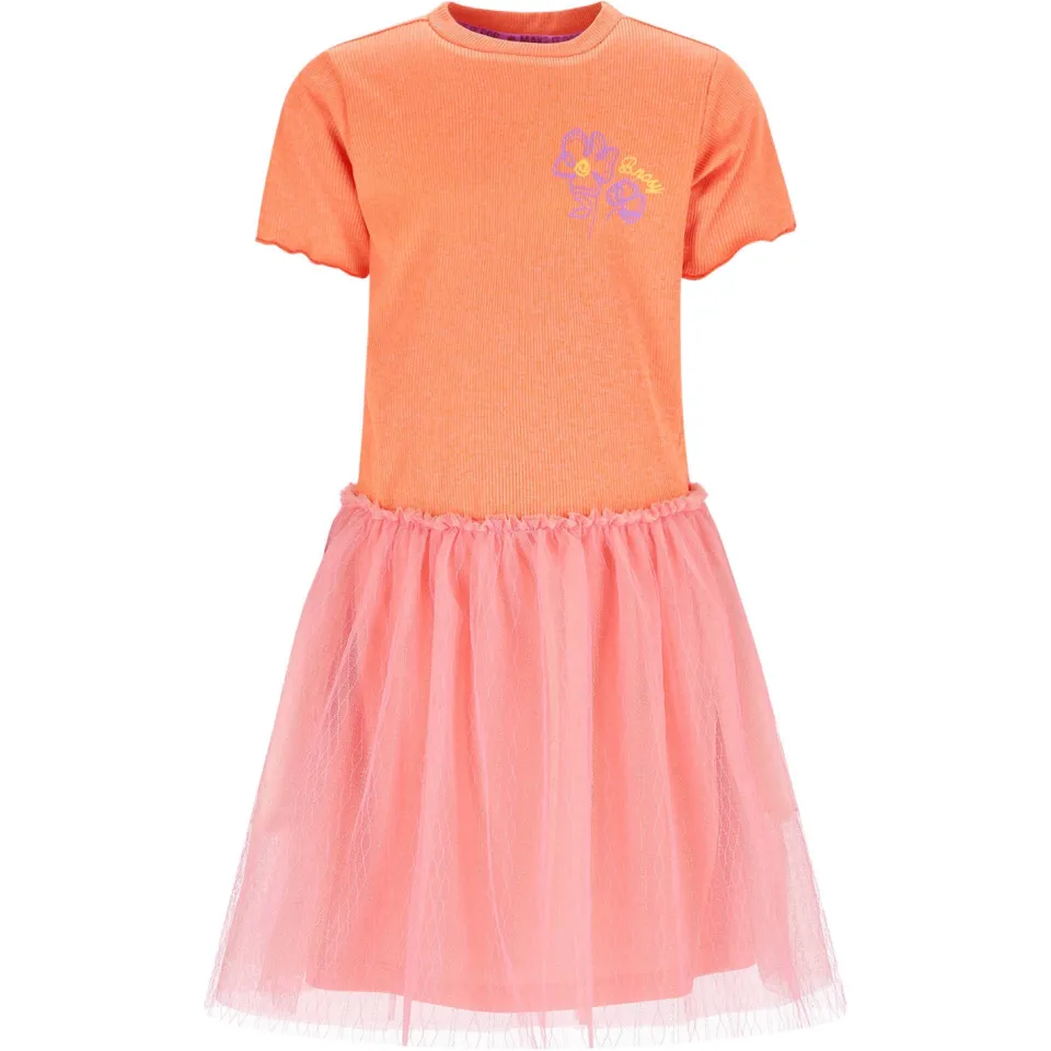 B.Nosy mesh jurk oranje, foto 2