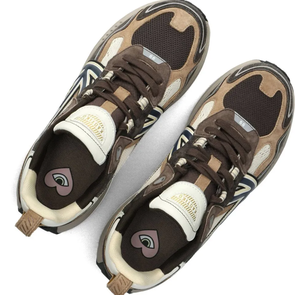 Kaotiko Vancouver Tech lage sneakers bruin, foto 7