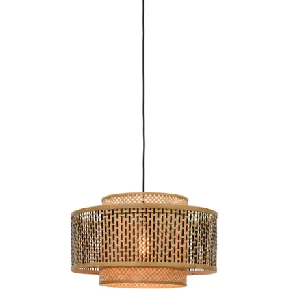 Good&Mojo Bhutan hanglamp bamboe naturel zwart, naturel
