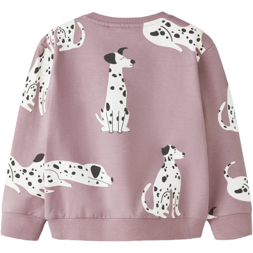 NAME IT MINI sweater met print roze, foto 2