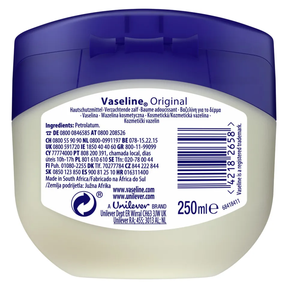 2+2 gratis: Vaseline Original Petroleum Jelly 250 ml, foto 3