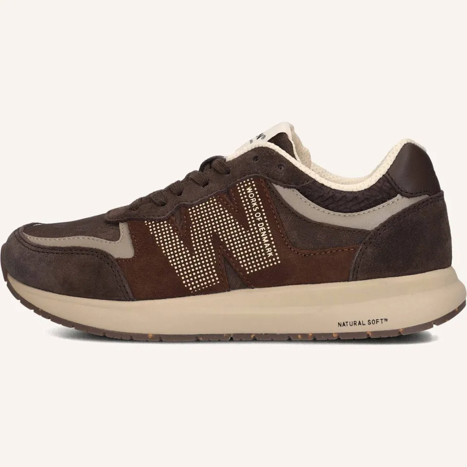 Woden Sneakers Rigmor Heritage Bruin, foto 3