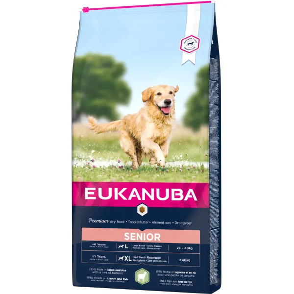 Eukanuba Life Care Dog Senior Large lam en rijst hondenvoer 12 kg