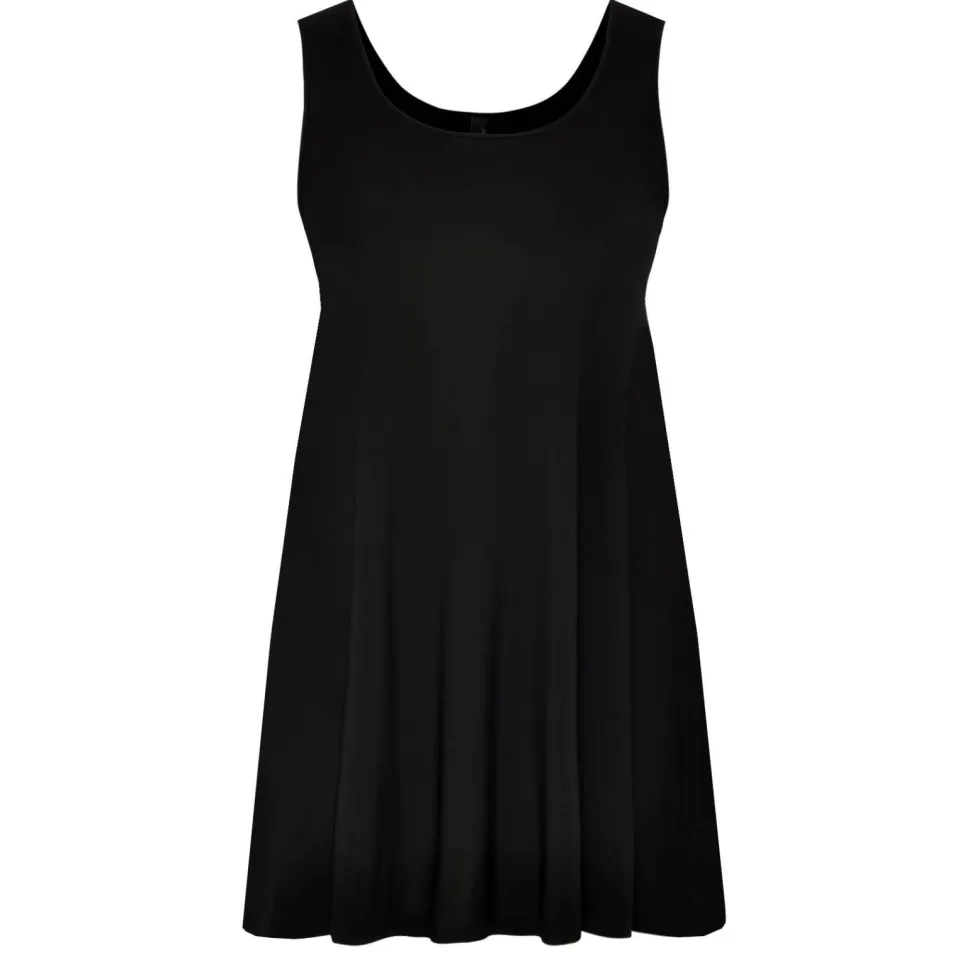 Yoek singlet van travelstof DOLCE zwart, foto 2