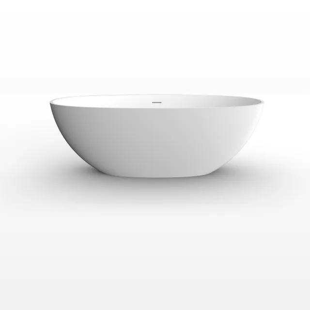 Boss & Wessing BWS Carde vrijstaand ligbad 165x75 cm solid surface mat wit