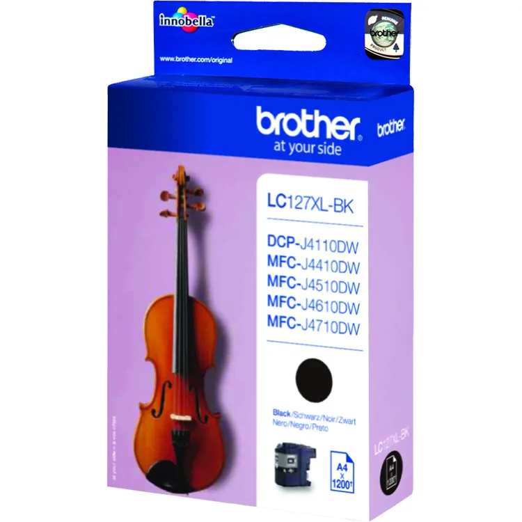 Brother LC-127XLBK inktcartridge zwart, foto 2