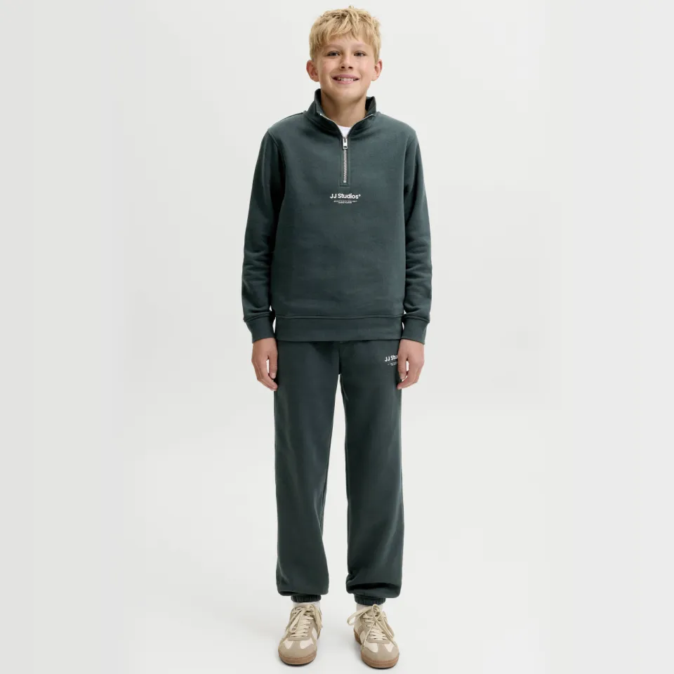 Jack & Jones junior joggingbroek donkergroen