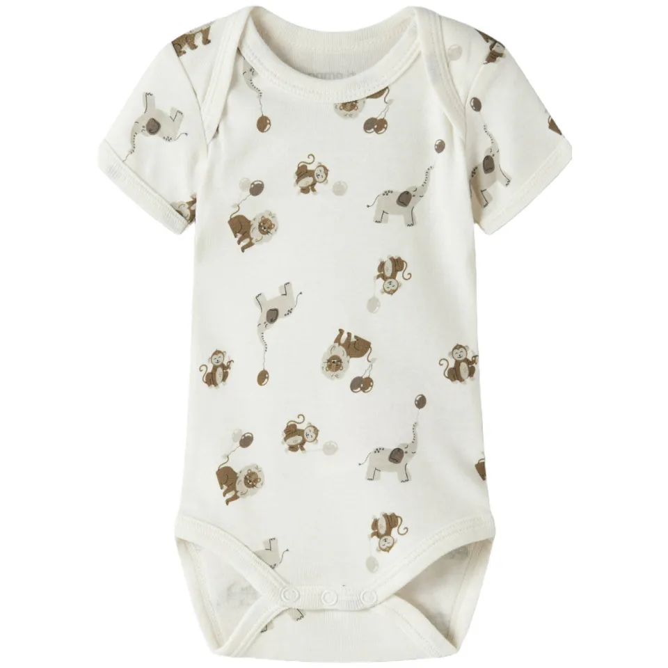 NAME IT BABY romper - groen/wit/grijs (set van 3), foto 3