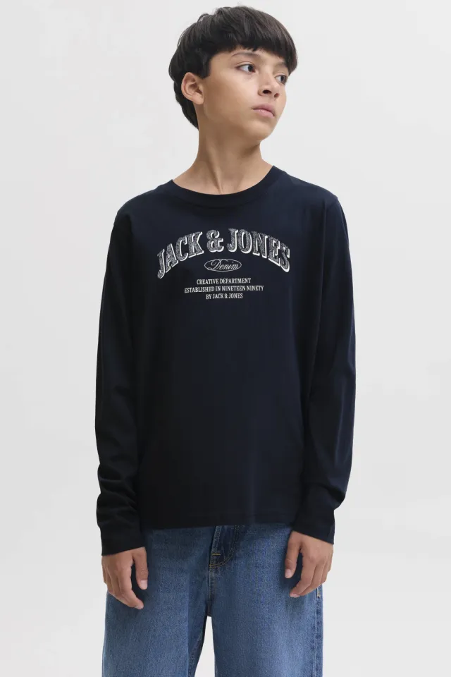Jack & Jones Junior longsleeve donkerblauw, foto 5