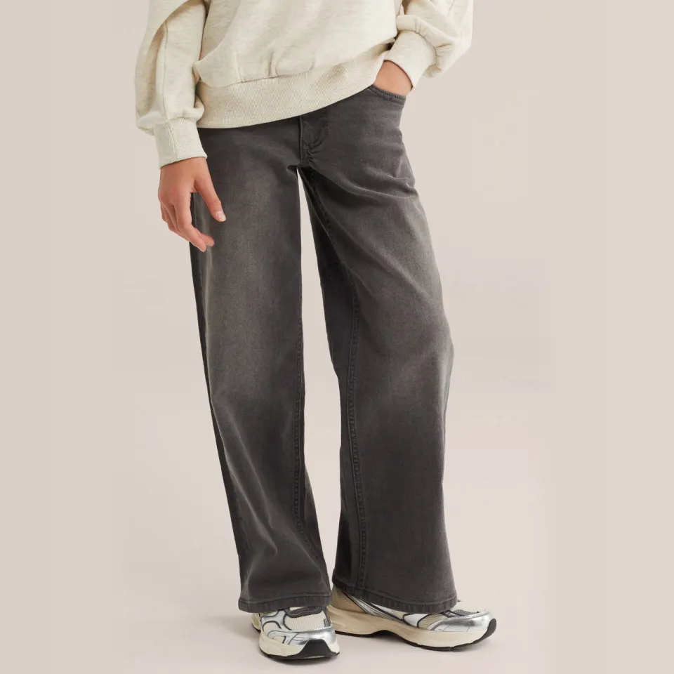 WE Fashion wide leg jeans - grijs, foto 3