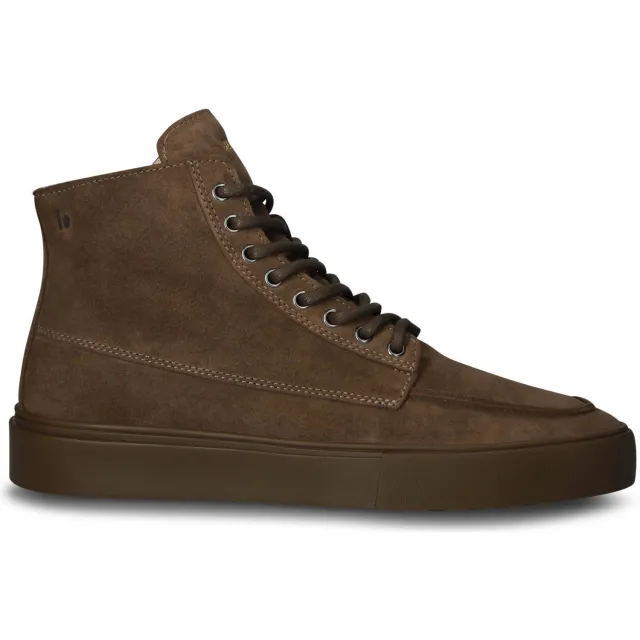 Blackstone Ruby Eero - Zipper - Walnut - Suede sneaker (high) brown